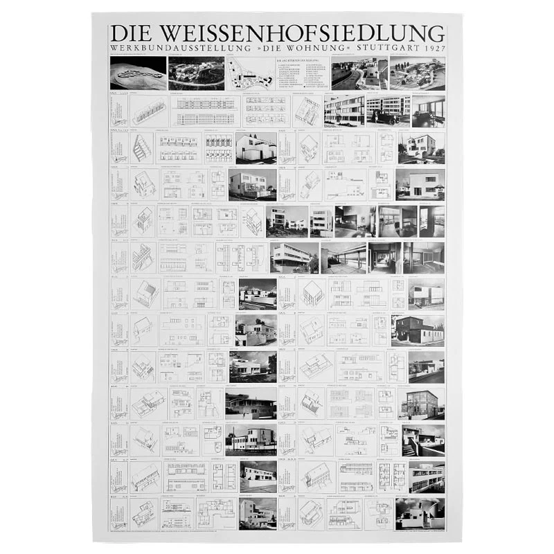 Die Weissenhofsiedlung / The Weissenhof Estate poster (Mies van der Rohe, Corbusier, Gropius etc) - Image 6