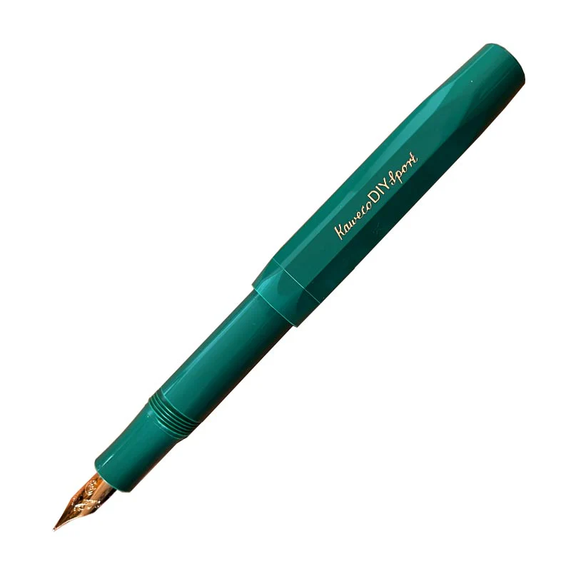 Kaweco Classic Sport Emerald Fountain Pen with Gold-Plated Steel Nib and Iridium Tip - Image 4
