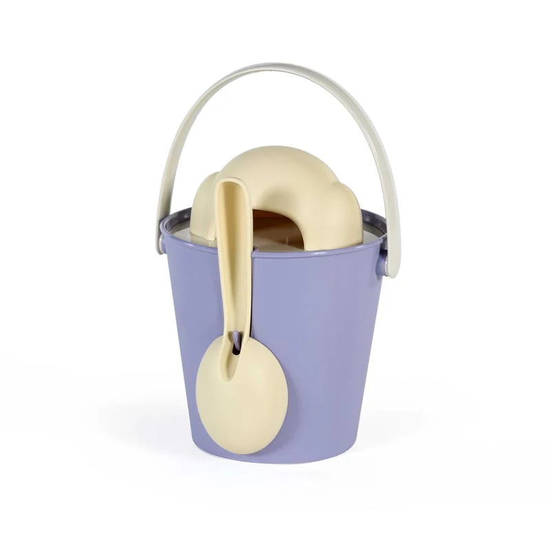 "Crock" Dog Dry Food Container with Scoop - Ivory / Lilac - Image 3