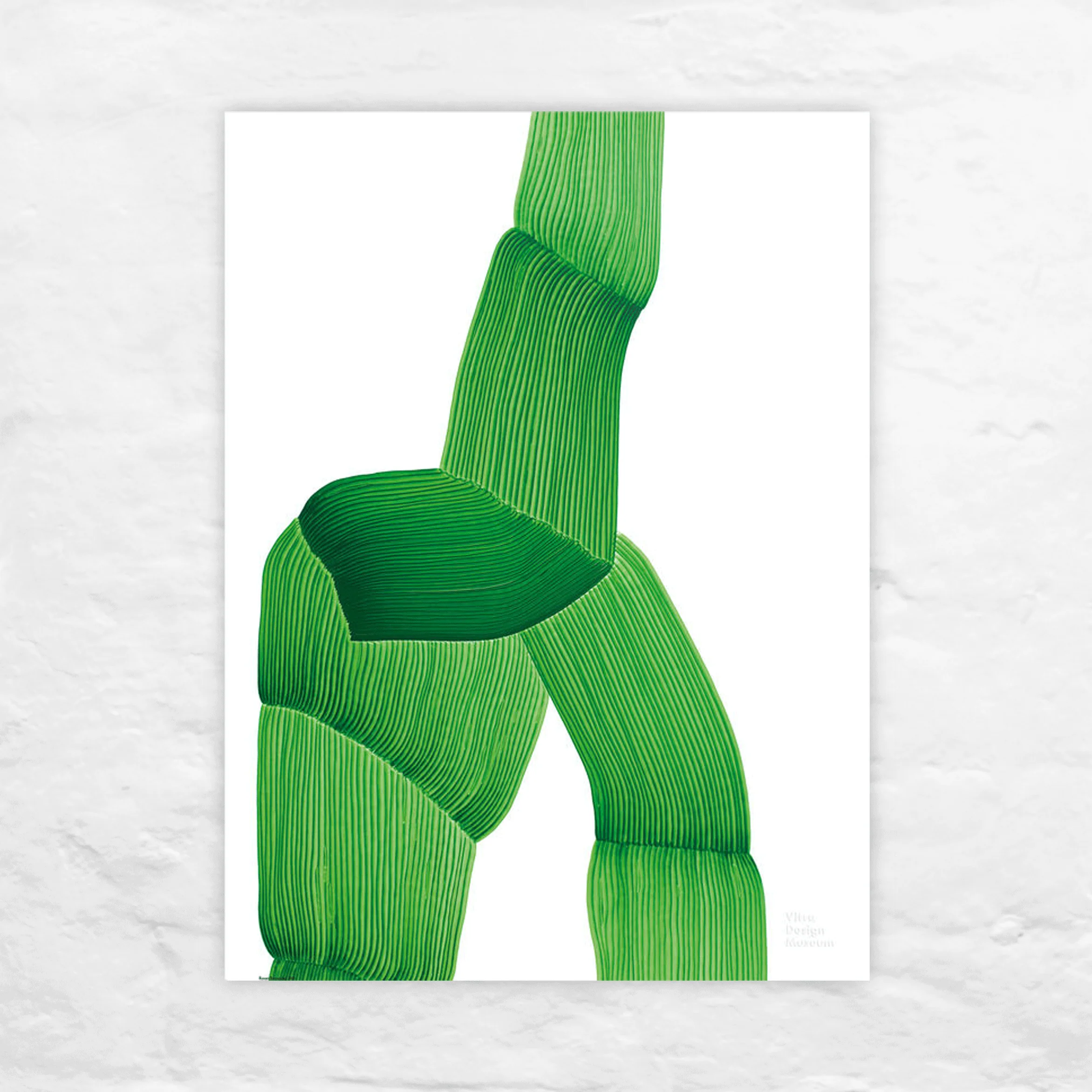 VDM Drawing poster, green, 2018-19 by Ronan Bouroullec