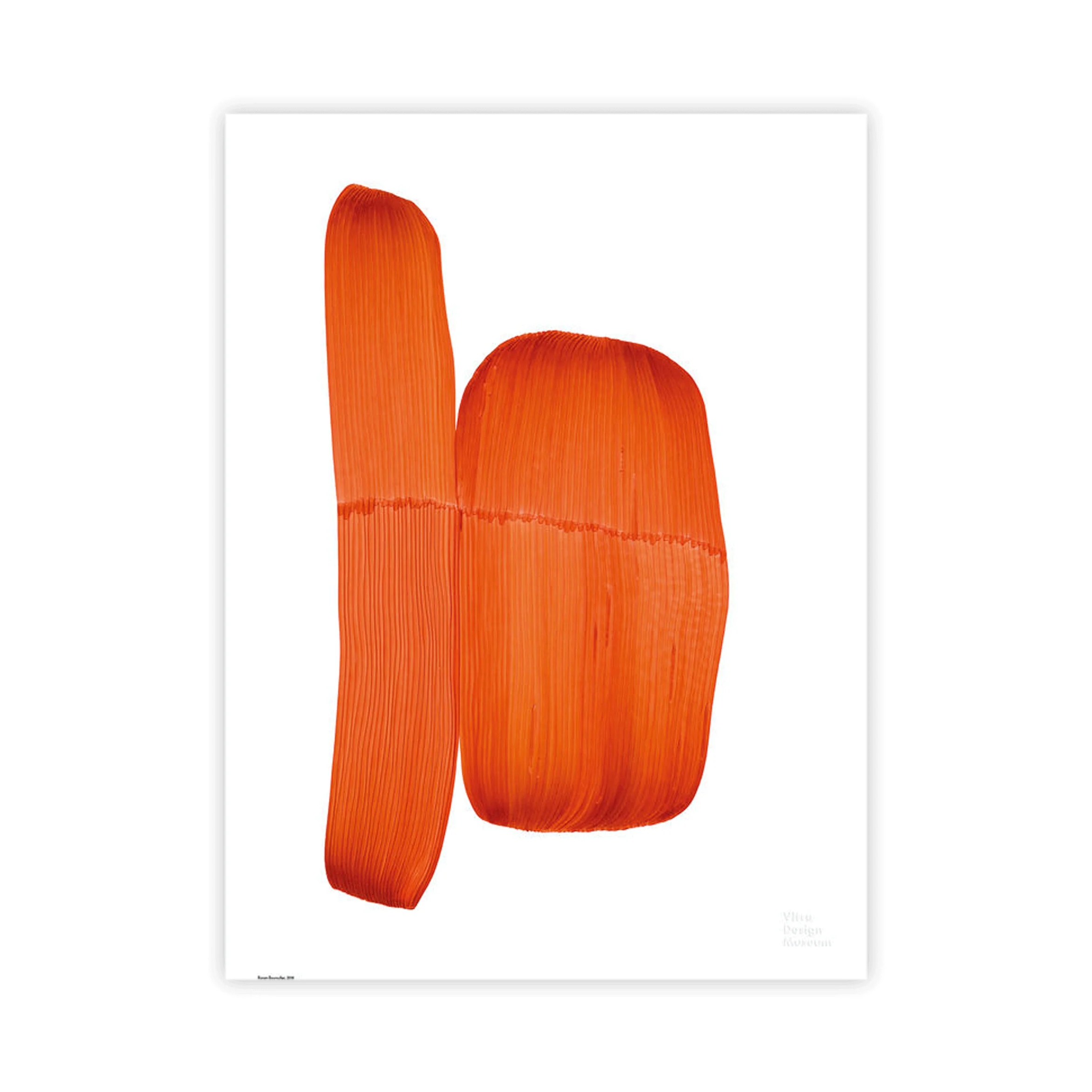 VDM Drawing poster, orange, 2018-19 by Ronan Bouroullec - Image 2