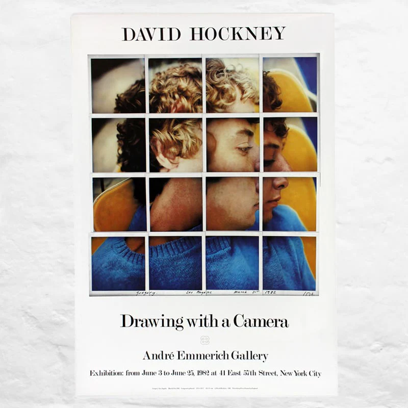 Drawing with a Camera Poster by David Hockney