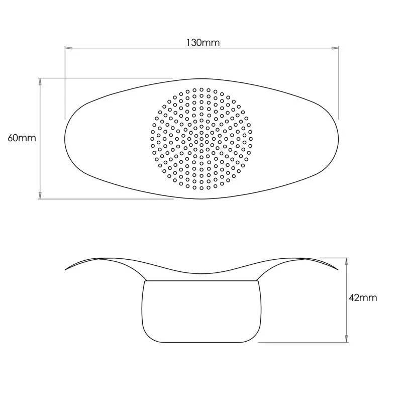 Drift tea strainer & bowl by Robert Welch - Image 5