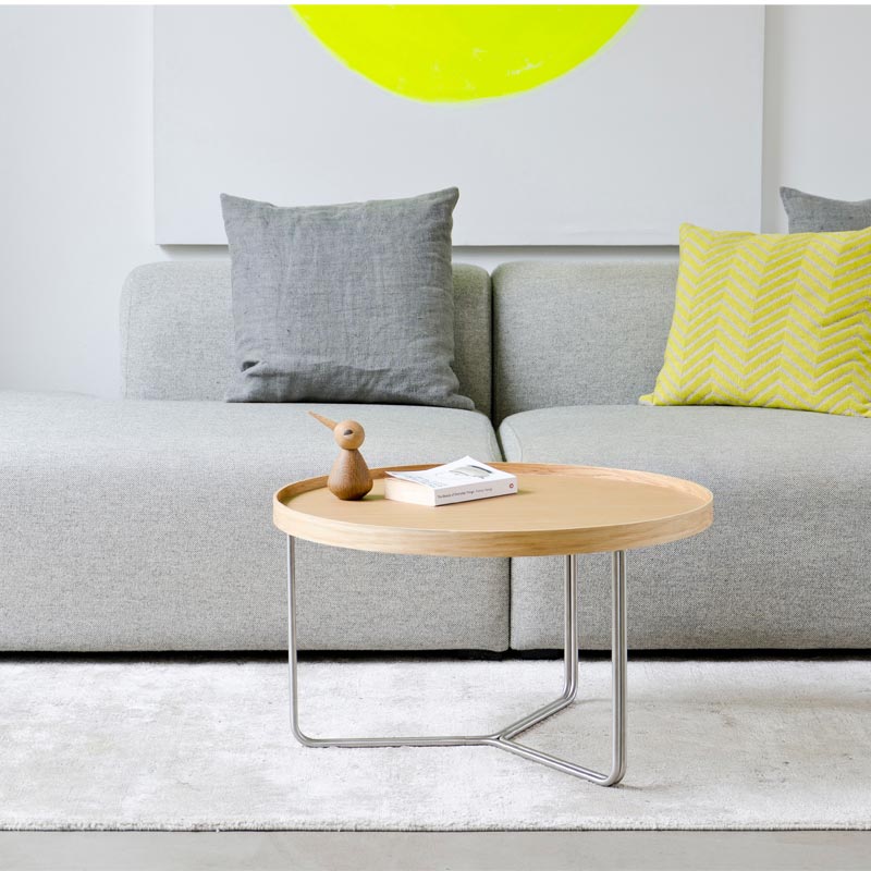 DT66 round coffee table - Oak - des. Lincoln Rivers for Wireworks - Image 10