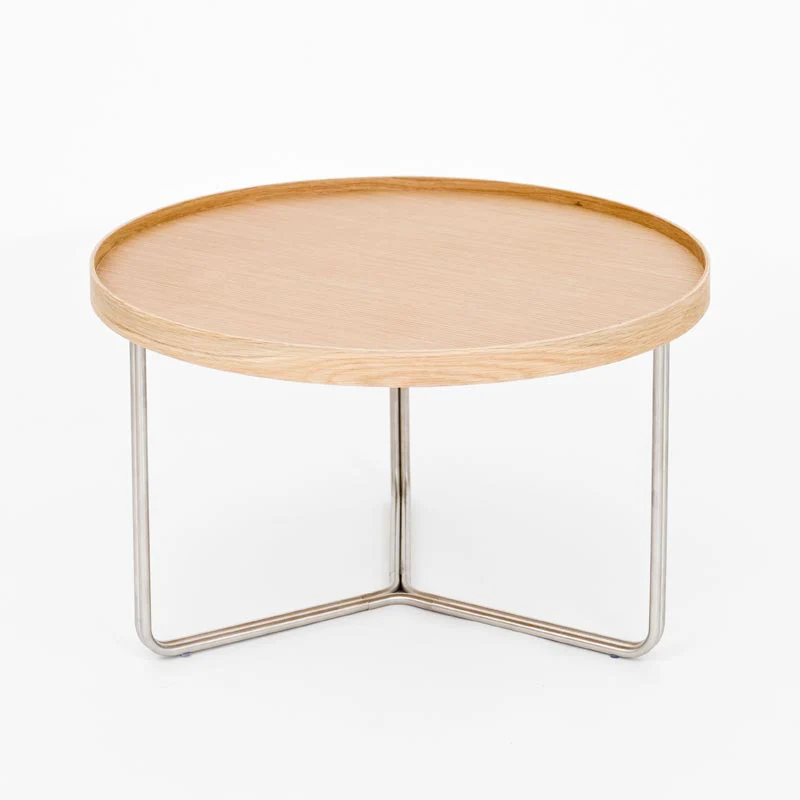 DT66 round coffee table - Oak - des. Lincoln Rivers for Wireworks - Image 2