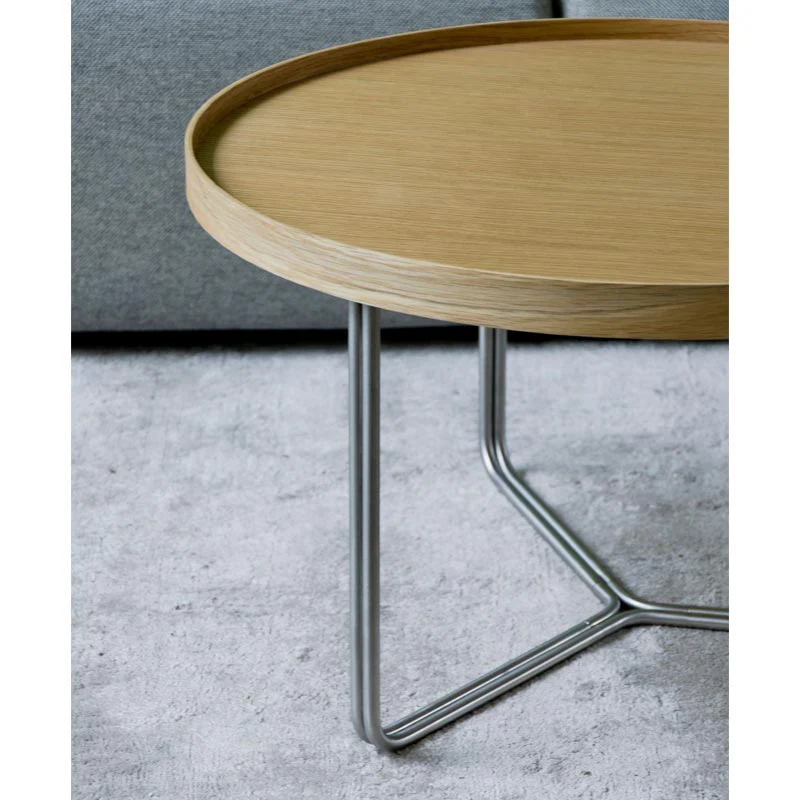 DT66 round coffee table - Oak - des. Lincoln Rivers for Wireworks - Image 5