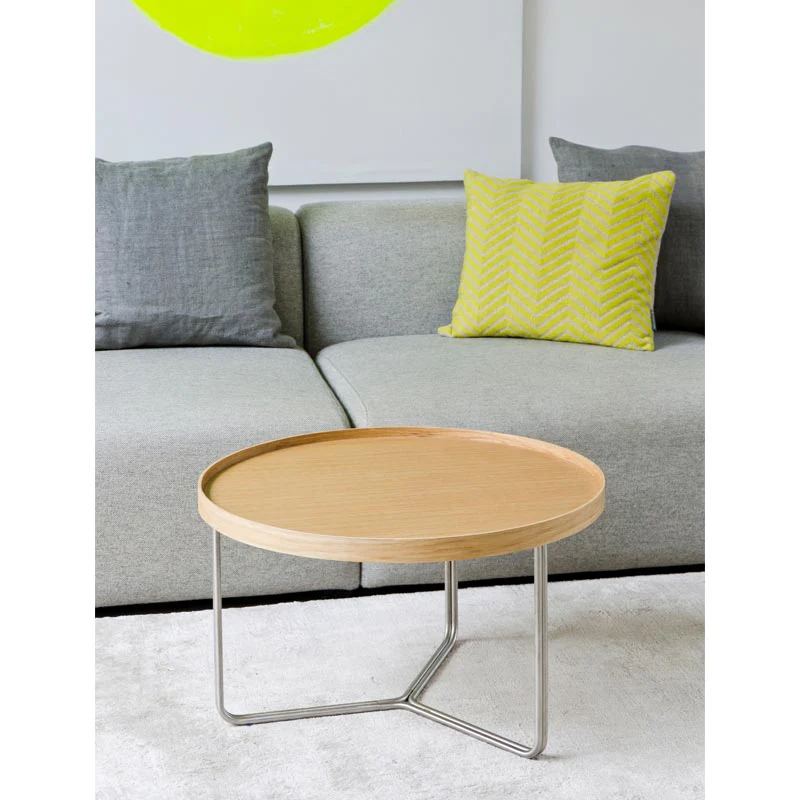 DT66 round coffee table - Oak - des. Lincoln Rivers for Wireworks - Image 7