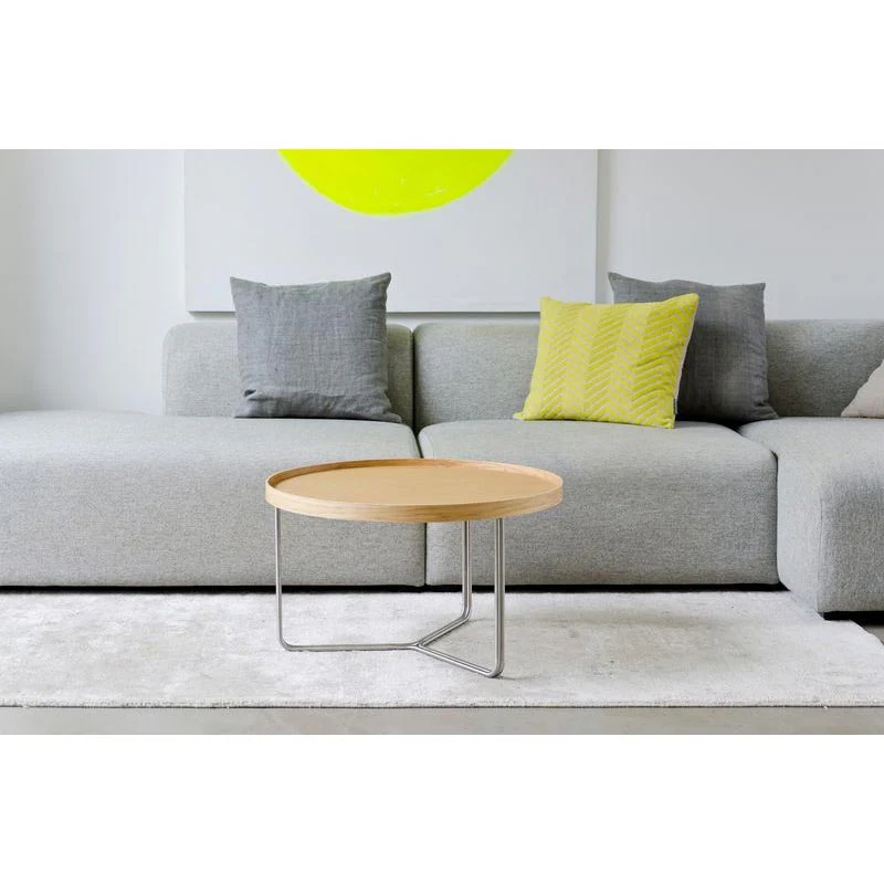DT66 round coffee table - Oak - des. Lincoln Rivers for Wireworks - Image 9