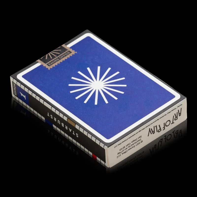 Charles and Ray Eames Starburst Blue Playing Cards by Art of Play - Image 2