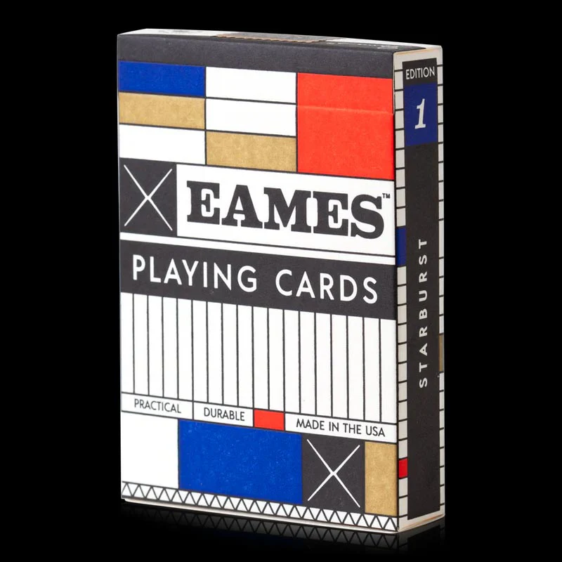 Charles and Ray Eames Starburst Blue Playing Cards by Art of Play - Image 3