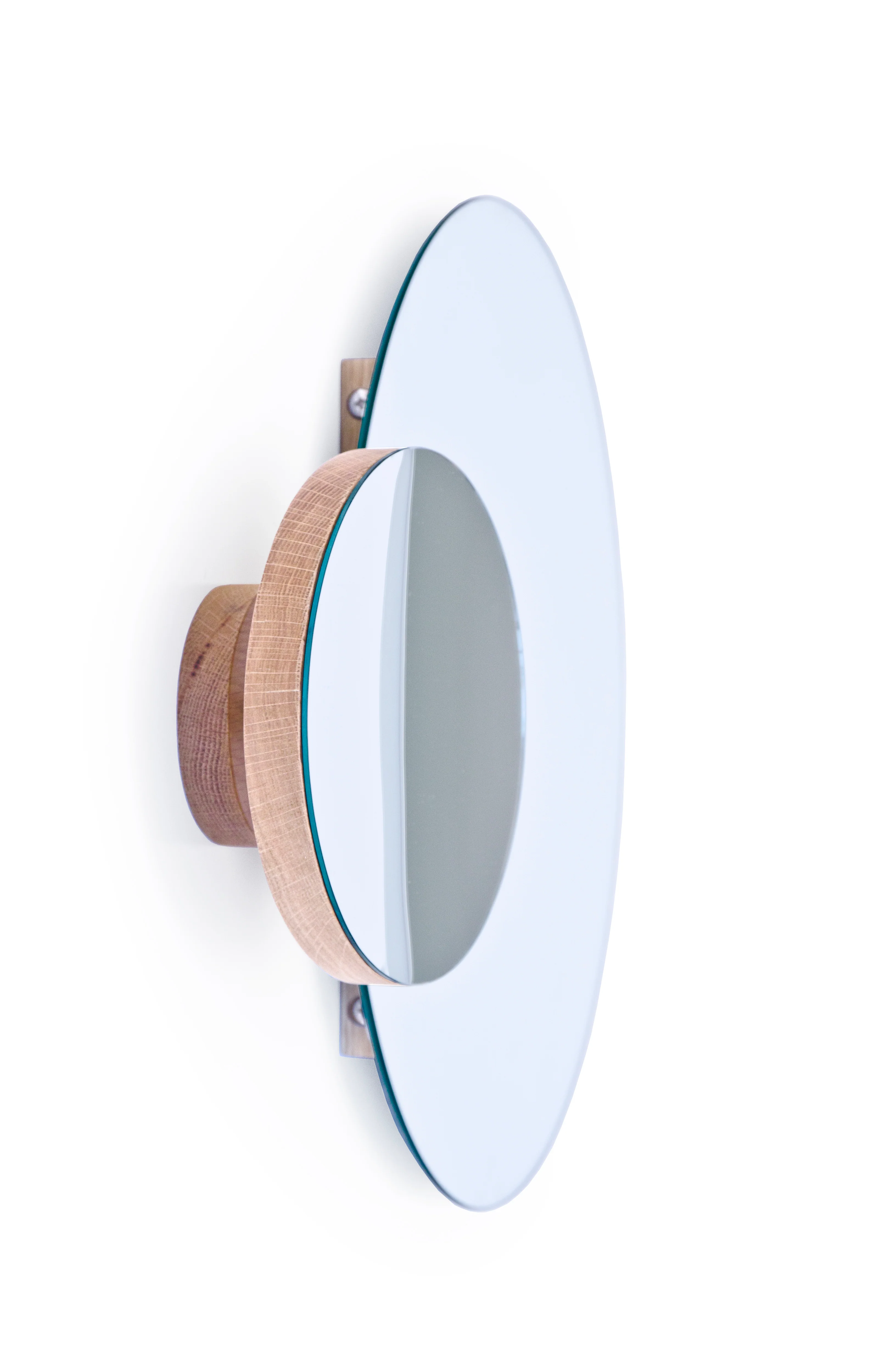 Eclipse mirror - oak - des. Lincoln Rivers for Wireworks - Image 11
