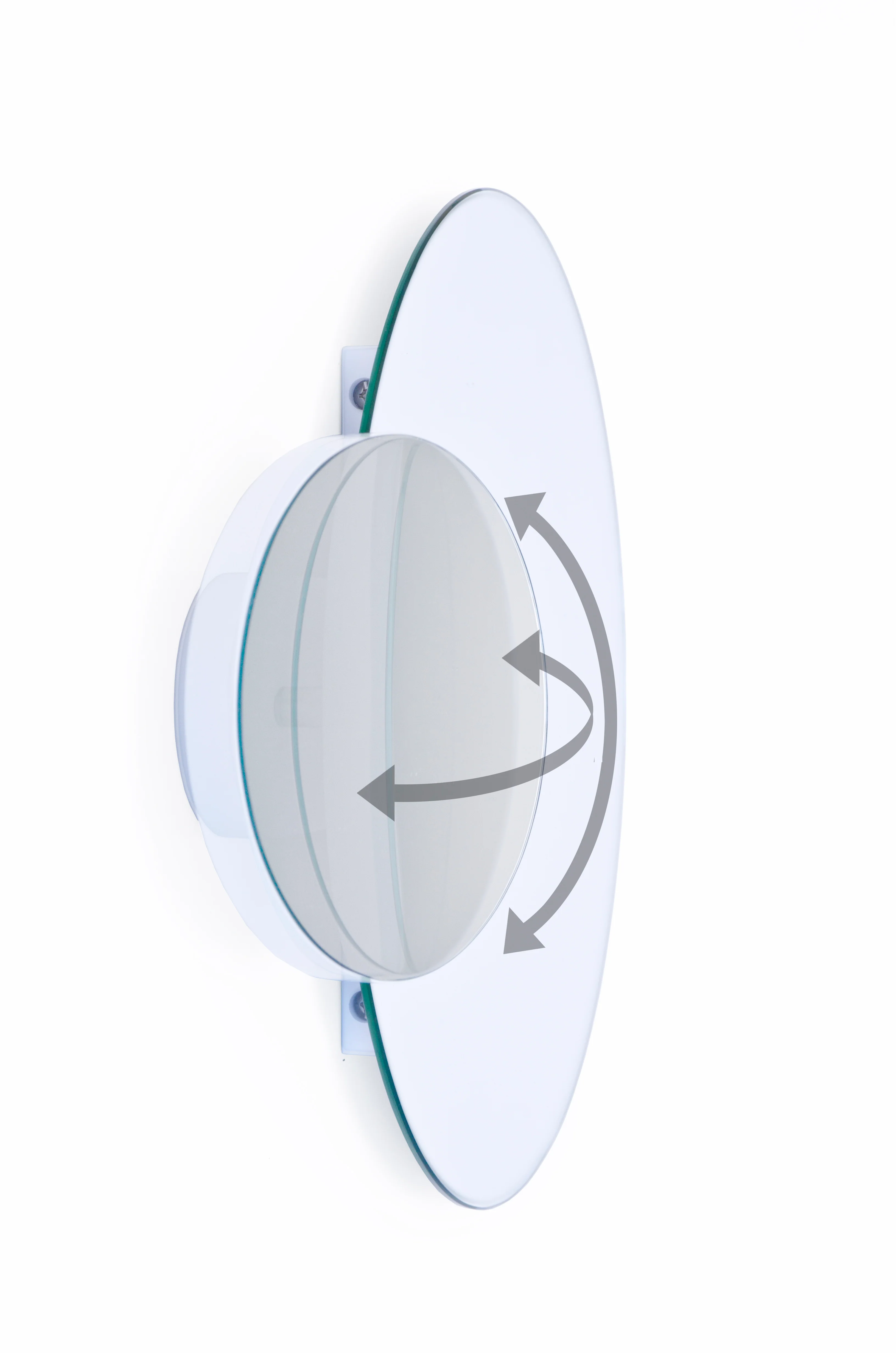 Eclipse mirror - white - des. Lincoln Rivers for Wireworks - Image 8