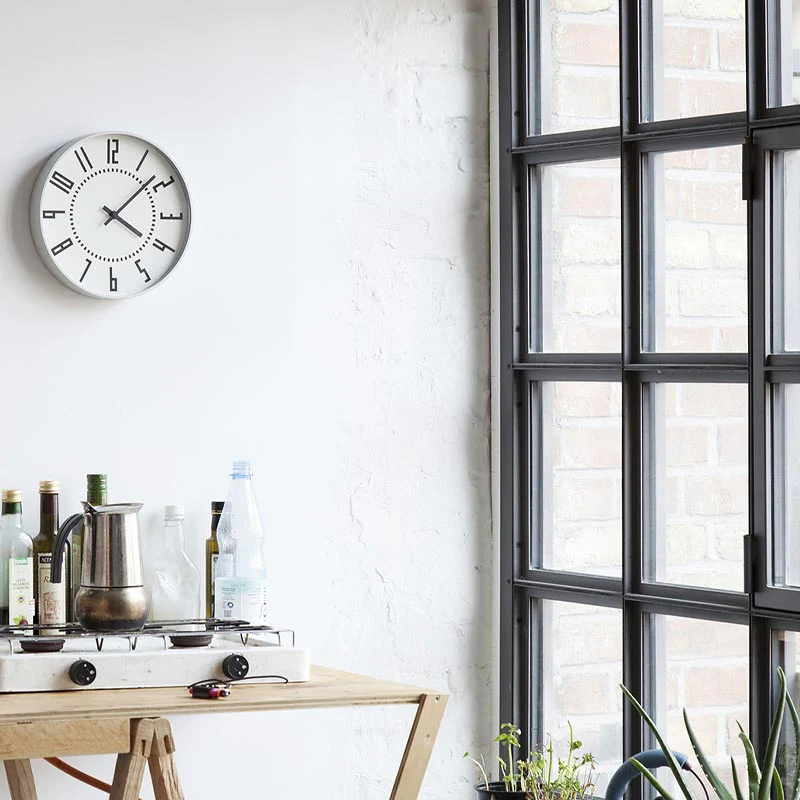 Lemnos Eki Wall Clock - White - des. Takenobu Igarashi - Image 2