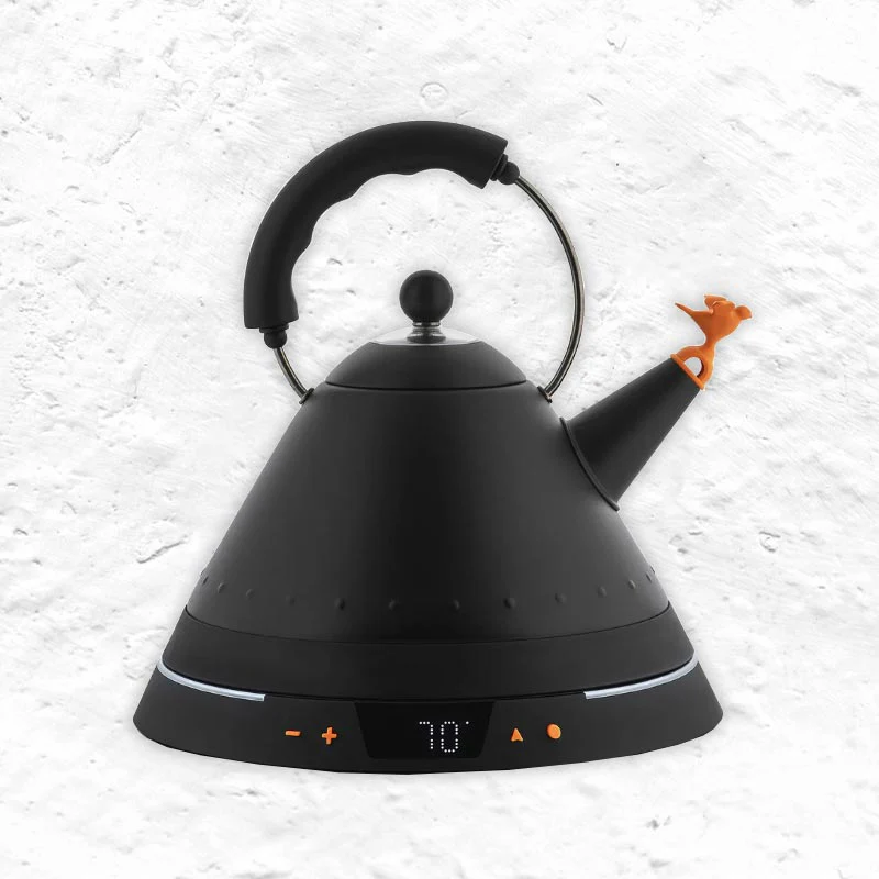 MG32 - 40th Anniversary Kettle 9093 - black, electric - des. Michael Graves