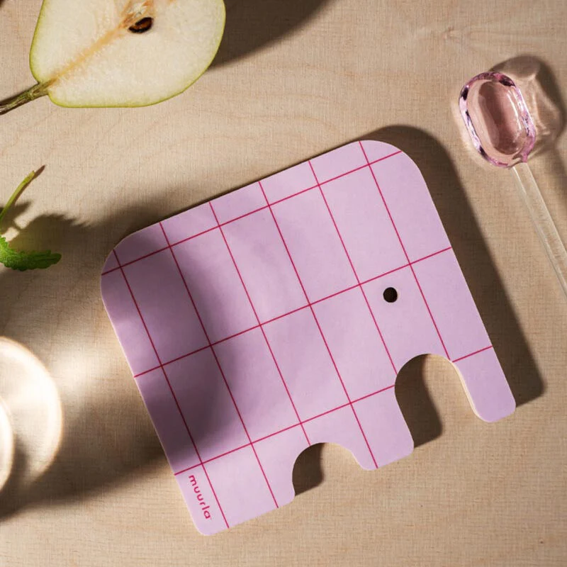 Elephant Coaster Pink - by Muurla - Image 2