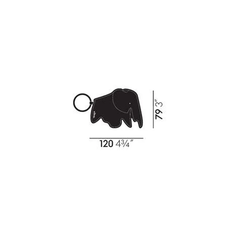 Elephant Keyring (Cognac) - des. Hella Jongerius 2015 (made by Vitra) - Image 3