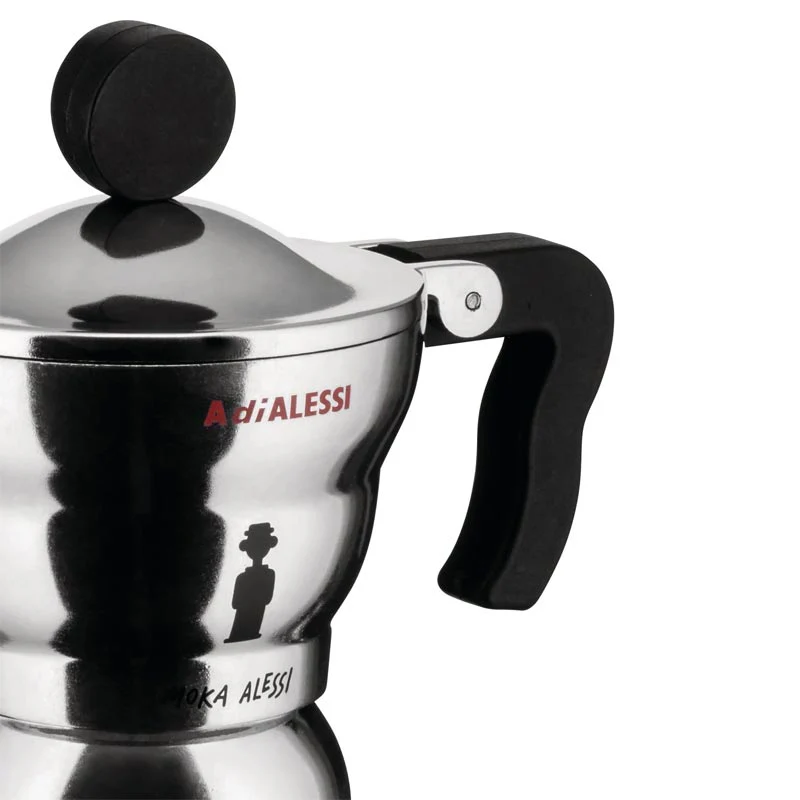 Moka Alessi Espresso Coffee Maker- 3 cup - des. Alessandro Mendini for Alessi - Image 4