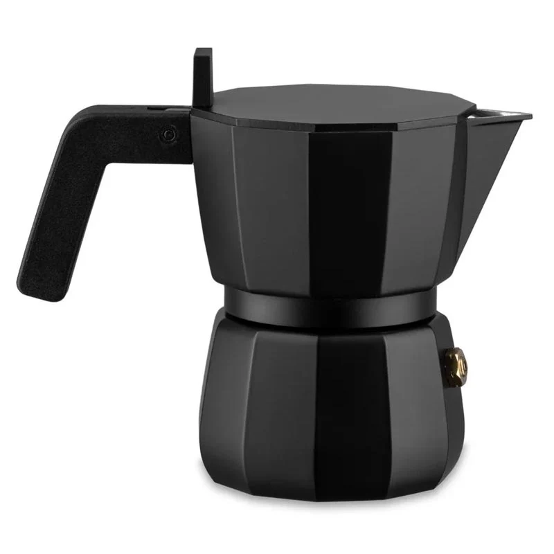 Moka Espresso Coffeemaker in Black - 6 cup - des. David Chipperfield (made by Alessi) - Image 3