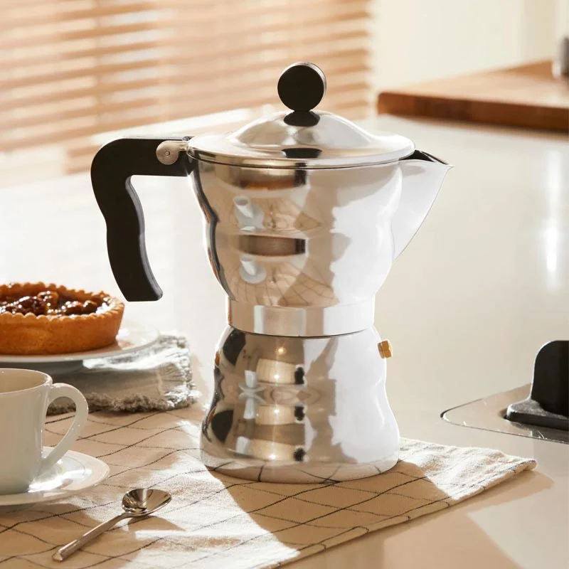 Moka Alessi Espresso Coffee Maker - 6 cup - des. Alessandro Mendini for Alessi - Image 3