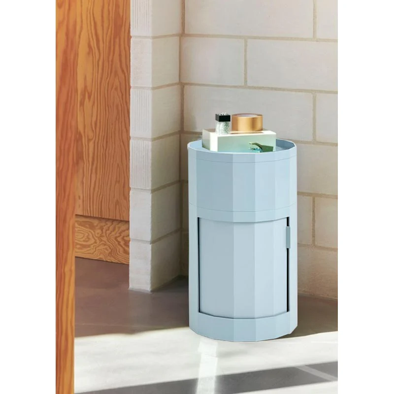Facet Cabinet (incl. Feet and Castors) - High - Misty Blue - des. Stefan Scholten for HAY - Image 2