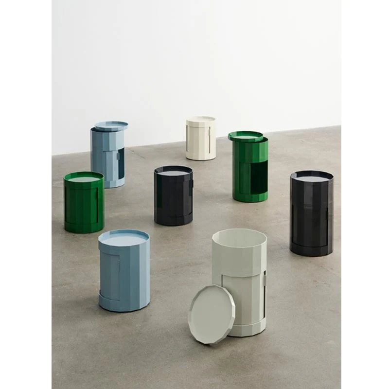 Facet Cabinet (incl. Feet and Castors) - High - Misty Blue - des. Stefan Scholten for HAY - Image 3