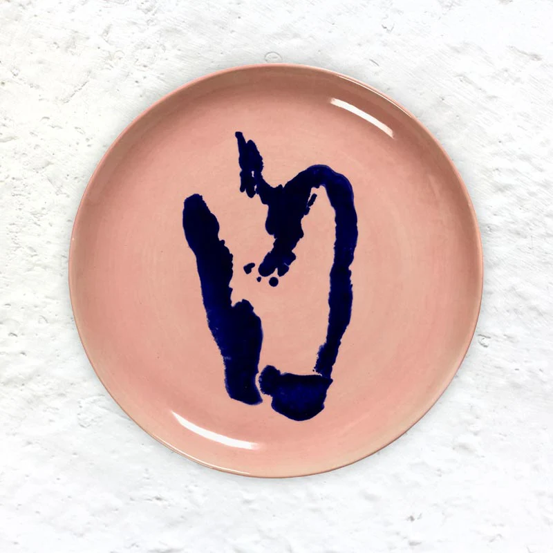 Feast plate - pink pepper blue - des. Yotam Ottolengi for Serax