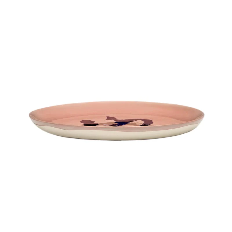 Feast plate - pink pepper blue - des. Yotam Ottolengi for Serax - Image 2
