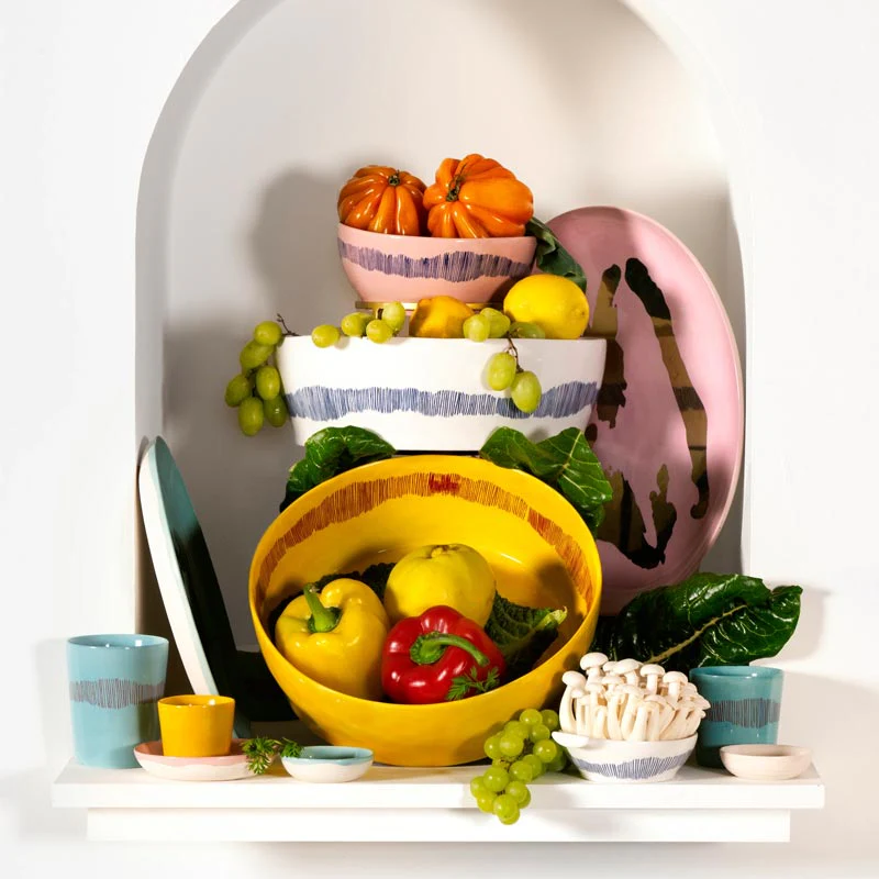 Feast plate - pink pepper blue - des. Yotam Ottolengi for Serax - Image 4