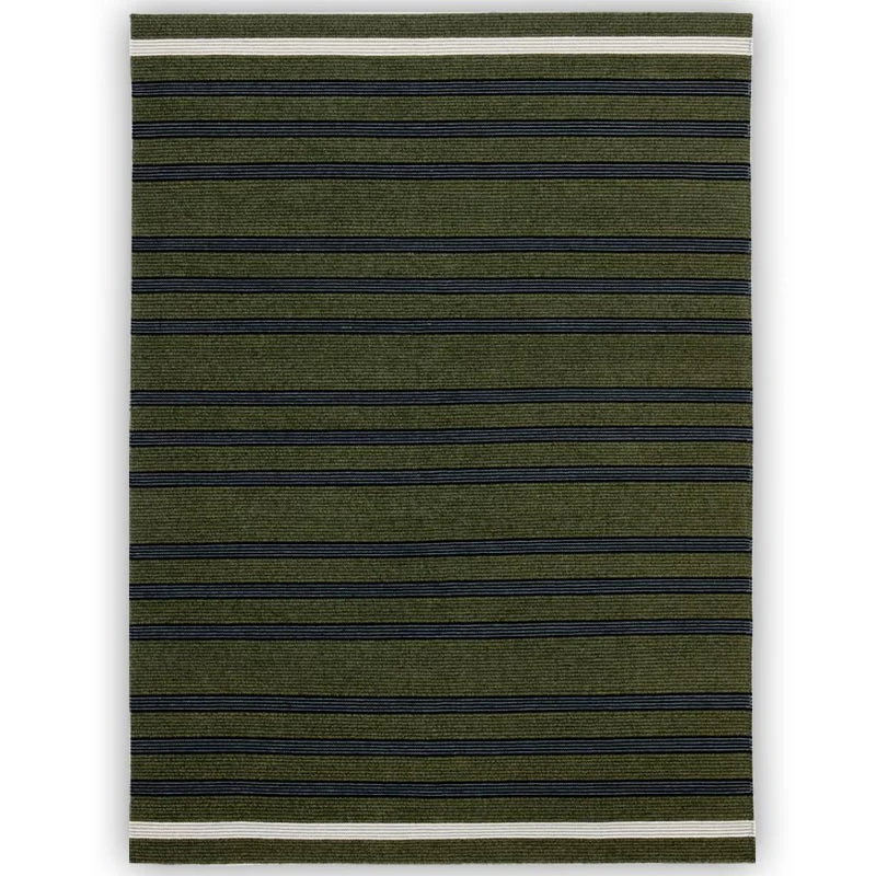Fleur Hand Woven Rug - Moss / Black, 170 x 240cm des. Lisbet Friis for Fabula Living - Image 4