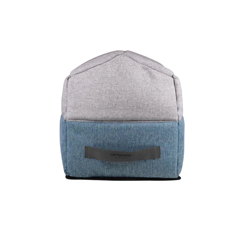 "Chalet" Foldaway Dog and Cat House / Bed - Aquamarine / Grey - by United Pets Sand - Image 3