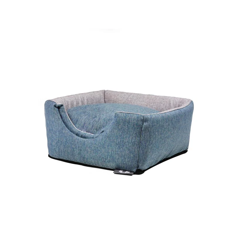 "Chalet" Foldaway Dog and Cat House / Bed - Aquamarine / Grey - by United Pets Sand - Image 5
