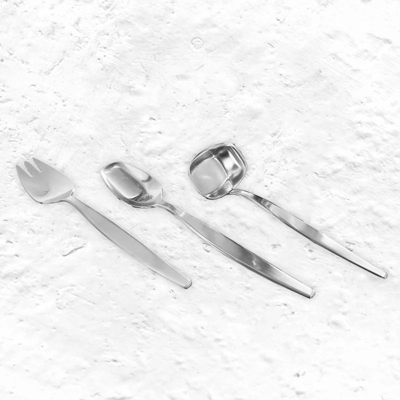 Steel Serving Set - des. Folke Armstrong for Gense