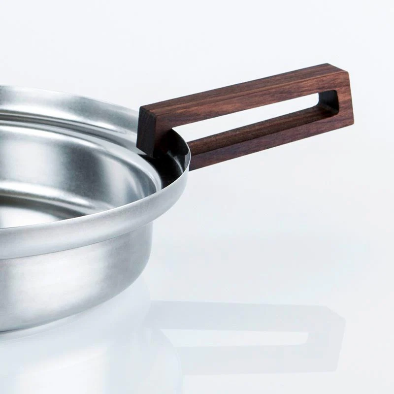 Foodwear 26cm Bronze Casserole Pan with Bronze Glass Lid and Canaletto Walnut Handle - des. Rodolfo Dordoni for KnIndustrie - Image 12