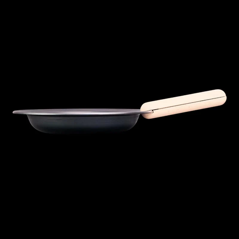 Juu Frying Pan with detachable Beechwood handle - 20cm - by Fujita Kinzoku - Image 3