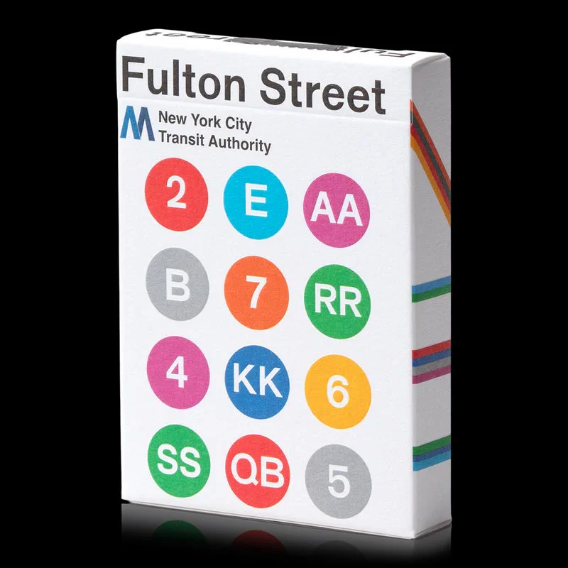 Fulton Street / Massimo Vignelli MTA Subway Map Playing Cards by the US Playing Card Company - Image 5