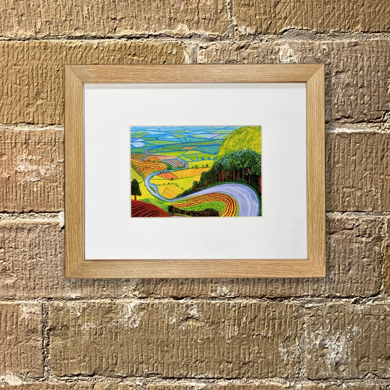 Garrowby Hill (Mini Framed) by David Hockney - Image 3