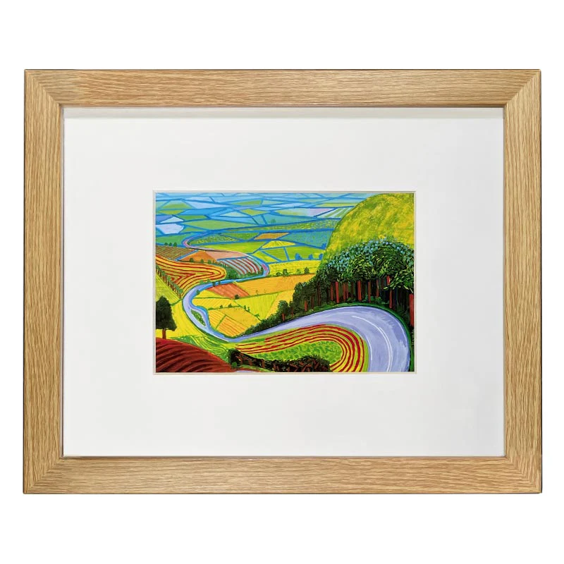 Garrowby Hill (Mini Framed) by David Hockney - Image 5