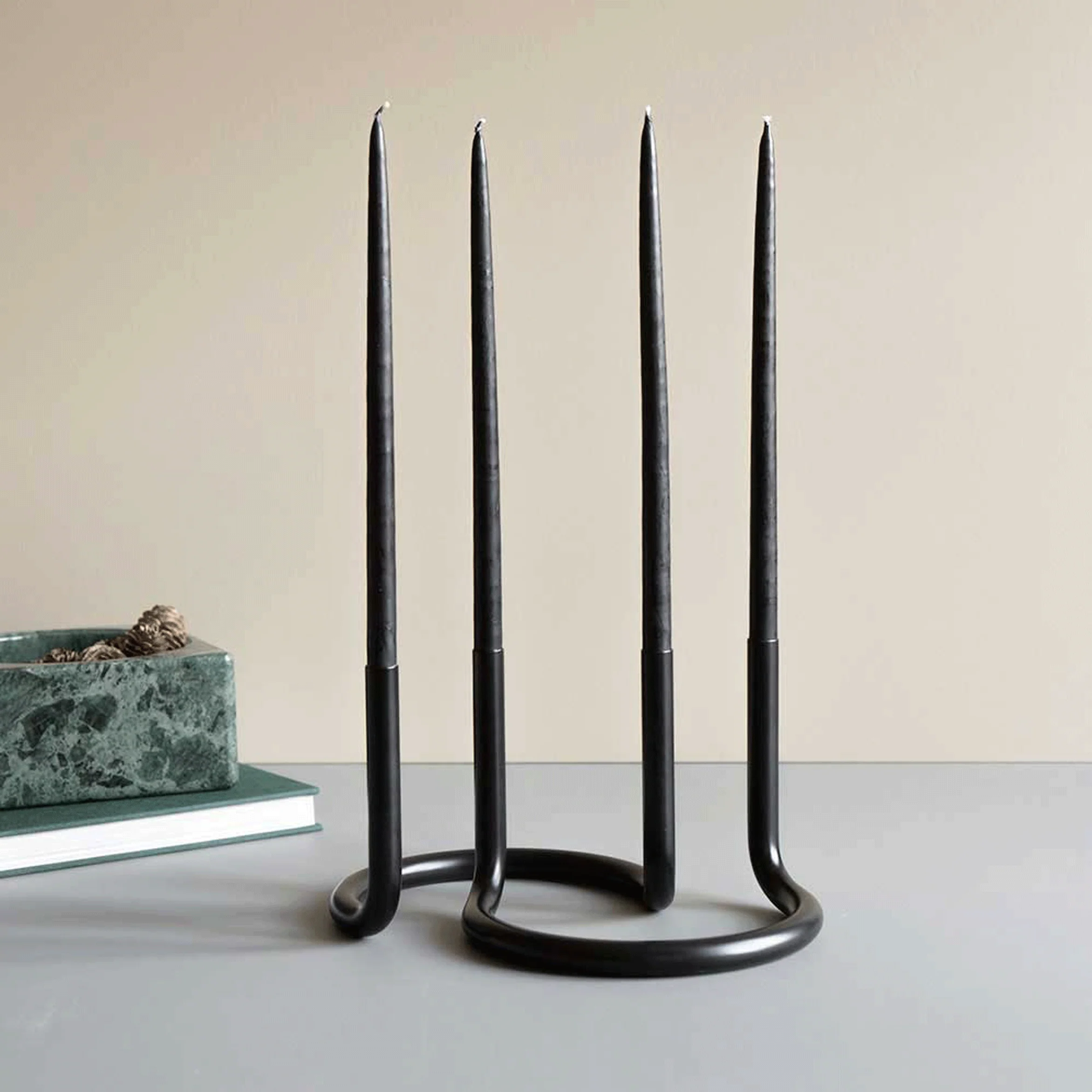 Gemini candleholder - black - des. Peter Karpf, 1965 - Image 4