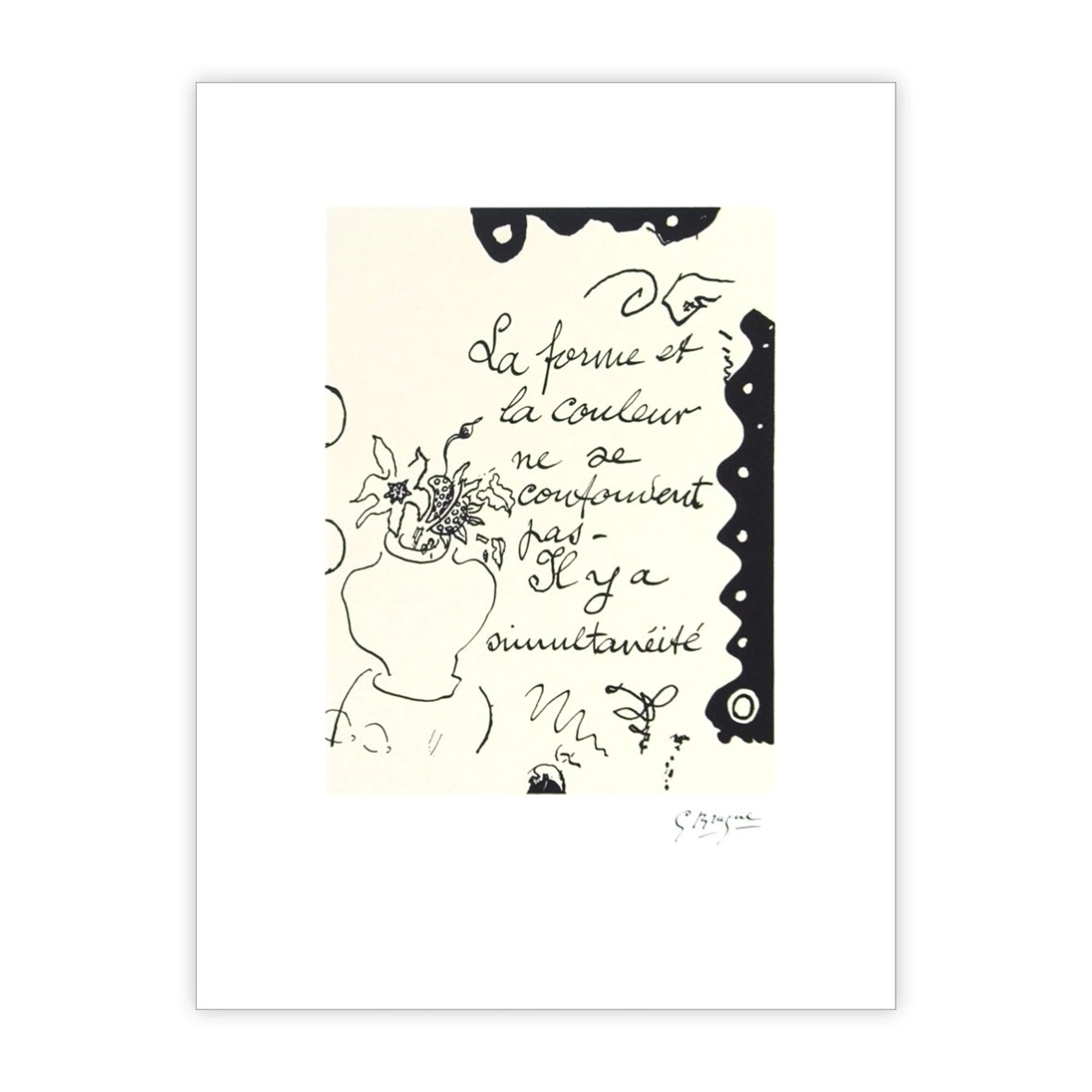 Georges Braque La Forme et La Couleur / Form and Colour poster - Image 2