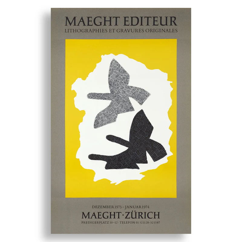 Georges Braque Zurich exhibition poster 1973-4 - Image 2