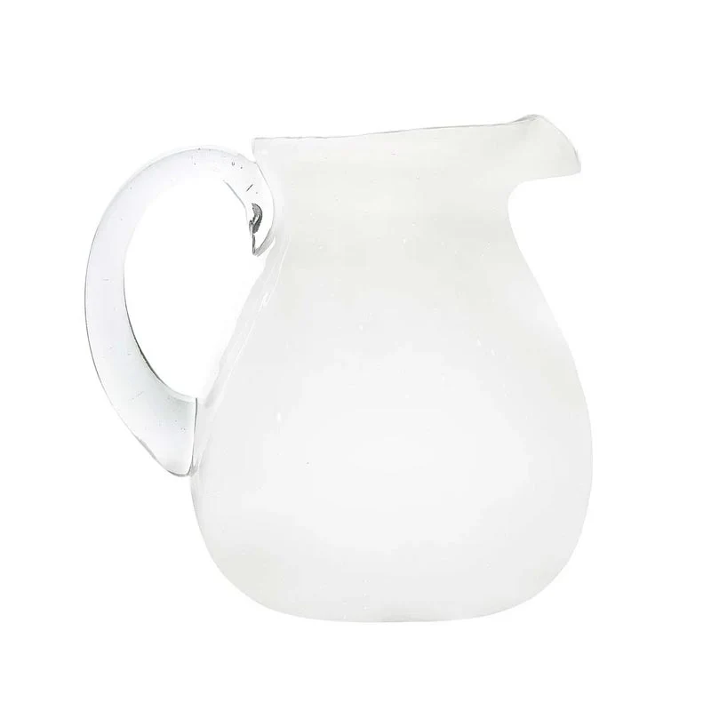 Memento White Glass Pitcher - by Serafino Zani - Image 4