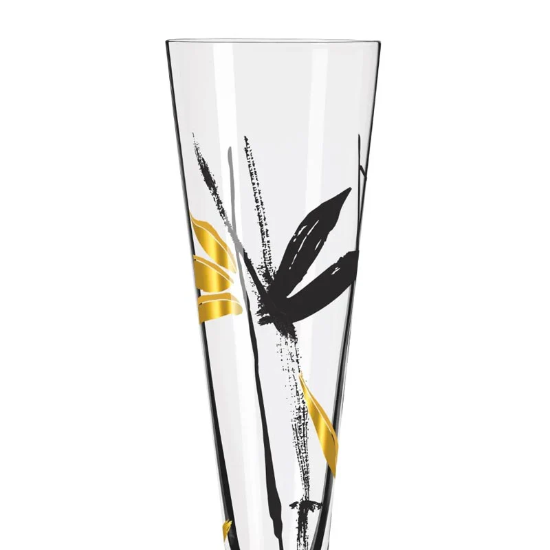 Goldnacht Champagne Glass #22 des. Andrea Arnolt for Ritzenhoff - Image 5