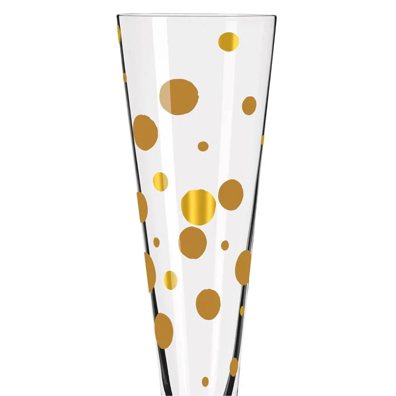 Goldnacht Champagne Glass #41 - des. Andrea Arnolt for Ritzenhoff - Image 2