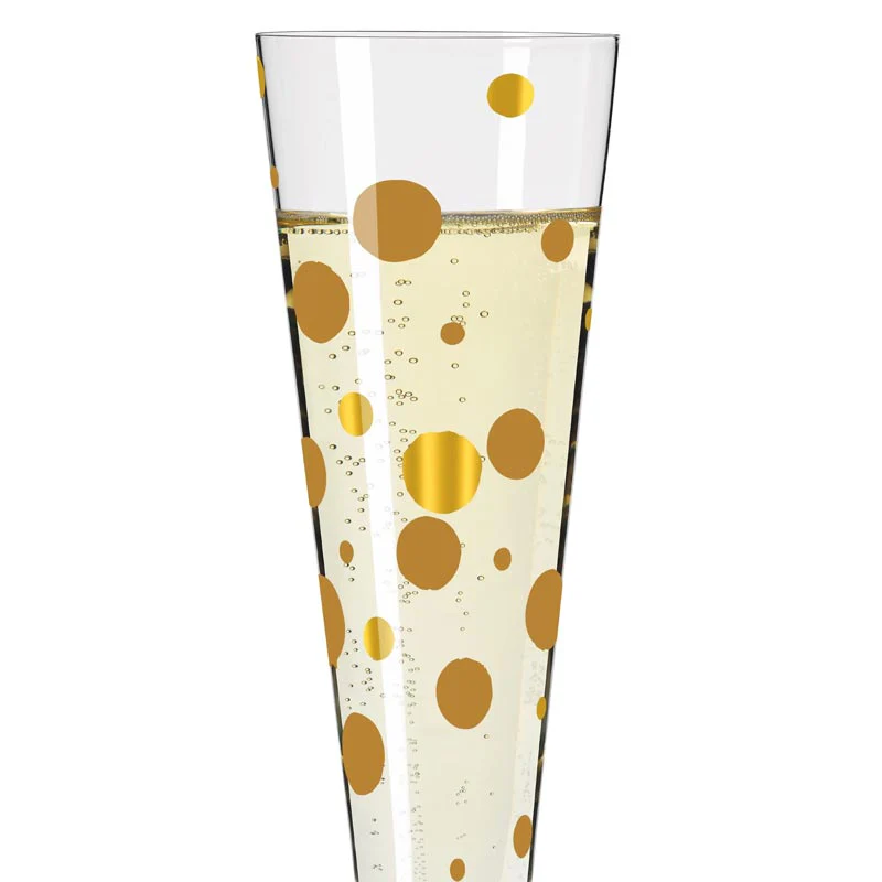 Goldnacht Champagne Glass #41 - des. Andrea Arnolt for Ritzenhoff - Image 3