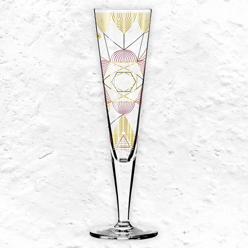 Goldnacht Champagne Glass #26 des. Werner Bohr for Ritzenhoff