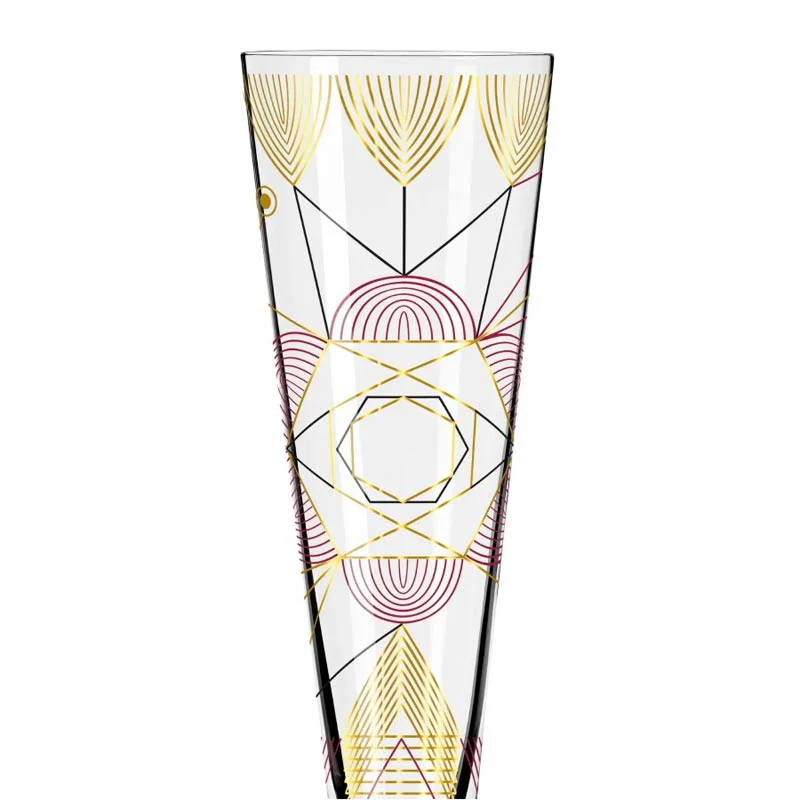 Goldnacht Champagne Glass #26 des. Werner Bohr for Ritzenhoff - Image 5