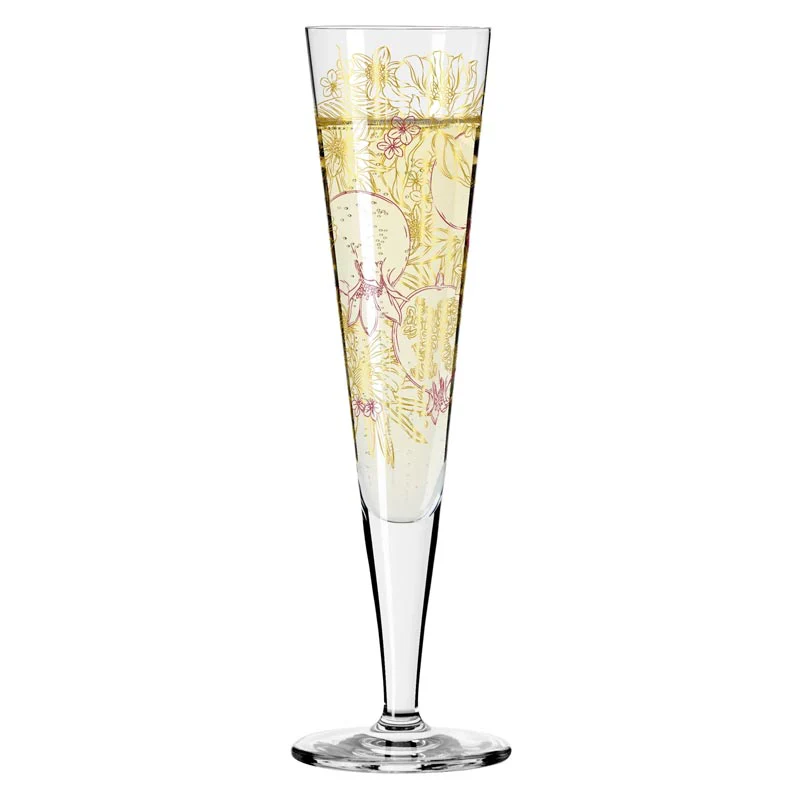 Goldnacht Champus - Single Champagne Glass #31 (1071031) - des. Maggie Enterrios for Ritzenhoff - Image 3