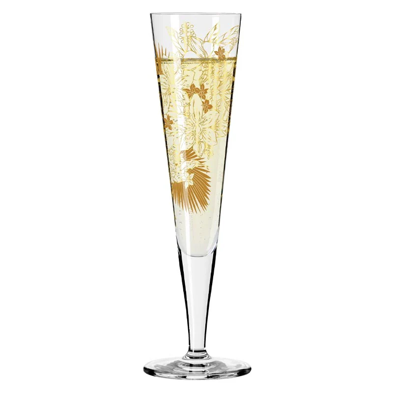 Goldnacht Champus - Single Champagne Glass #32 (1071032) - des. Maggie Enterrios for Ritzenhoff - Image 3