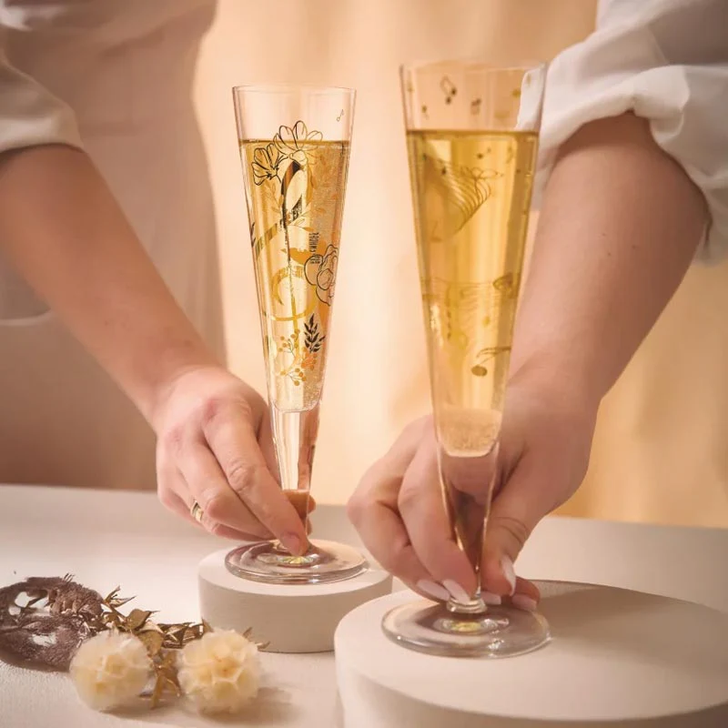 Goldnacht Champagne Glass -#F25 des. Theresa Kuhlmann for Ritzenhoff - Image 4