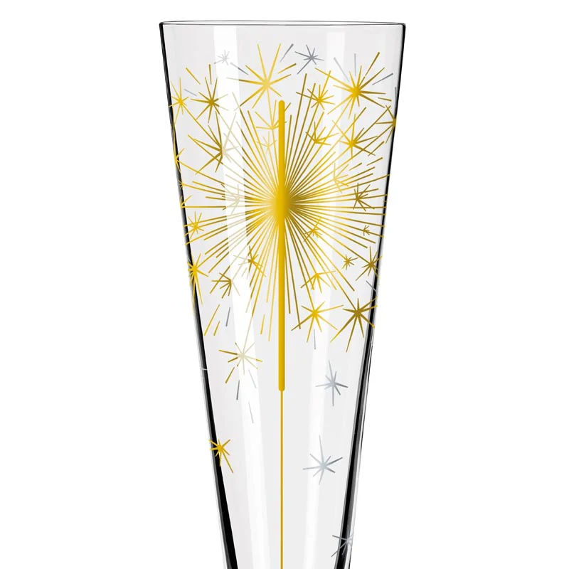 Goldnacht Champagne Glass #5 - des. Petra Mohr for Ritzenhoff - Image 2
